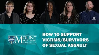 How to support victims/survivors of sexual assault