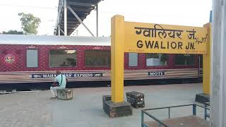 Navratri special...Glimpse of MAHARAJA EXPRESS shunting at gwalior junction