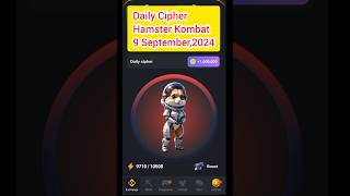 Hamster Kombat Daily Cipher Today 9 September,2024 #hamsterkombat #dailycipher