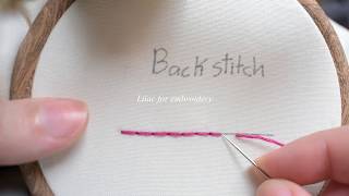 How to do back stitch ? كيف نقوم بعمل غرزة السراجة الخلفية أو غرزة المكينة؟