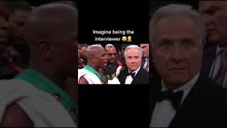 MAYWEATHER VS INTERVIEWER