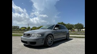 2001 AUDI B5 S4 AVANT Widebody Big Turbo 700+ HP SPOOLBUS! Flyby Walkaround & in car (SOLD)