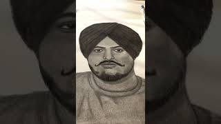 #sidhumoosewala #drawing #shorts #artist #art #pencilsketch