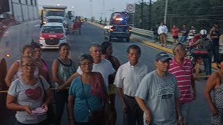 🔴 En Vivo 🎥 Bloqueo en el puente de Tuxpan Veracruz, manifestantes exigen el servicio de agua