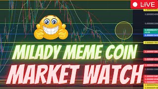 MILADY MEME COIN  JASMY COIN  BTC  $NFK  \ MARKET WATCH \   ***WE ARE LIVE***