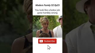 You look like a botox job gone horribly wrong #modernfamily #viral #shorts #mitch #claire #cam #jay