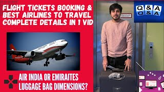 Cheap Flights to travel Germany|| Air India Baggage Allowance (2 bags only*)|| Cabin Bag dimensions|