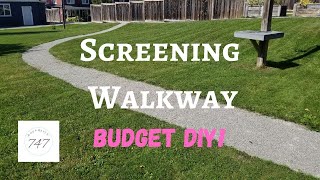 DIY Budget Screening Walkway