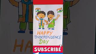 🇮🇳Independence Day Drawing & Coloring for Kids 😃 #easy #drawing #coloring #kids #shorts ‎