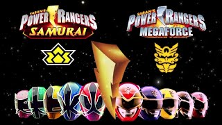 Power Rangers Samurai - Megaforce Crossover Theme Song Mashup v2