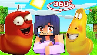 WHO CAN Save Aphmau from RED and YELLOW LARVA in Minecraft 360°?