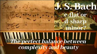 J. S. Bach manuscript: WTC I Fugue No. 8 e-flat/d-sharp minor BWV 853 played on clavichord