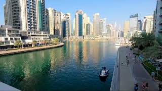 Dubai Marina Mesmerizing Walking tour of Urban Elegance! 🏙️ (Original audio no background music )