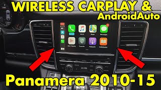 V2 Wireless CarPlay and AndroidAuto in Porsche Panamera 2010 2011 2012 2013 2014 2015 2016 PCM3.1