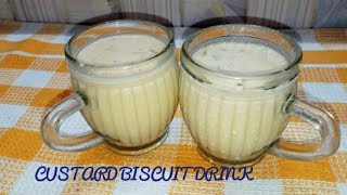 Tasty custard biscuit drink 😋 no ice cream /easy to make