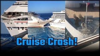 Carnival Cruise Ship Crash in Mexico | Multiple Angles