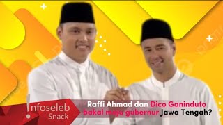 Raffi Ahmad dan Dico Ganinduto di duga bakal maju sebagai calon gubernur-wakil gubernur Jawa Tengah