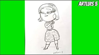 Como dibujar a Desagrado de Intensamente 2 | Inside out