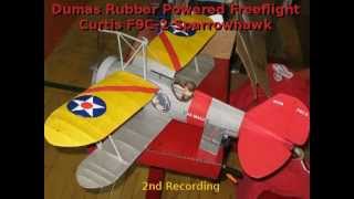 Rubber Powered Freeflight Curtiss F9C-2 Sparrowhawk, 2nd Recording