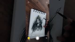 Charcoal Drawing #shiva #charcoaldrawing #shorts