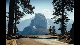 Yosemite National Park from Glacier Point to Tunnel View through Glacier Point Road and Wawona Road