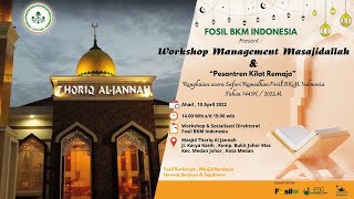 [ LIVE ] - Workshop Management Masajidallah - Masjid Thorig Al Jannah - Medan Johor