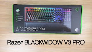 Razer BLACKWIDOW V3 Pro Gaming Keyboard Unboxing!