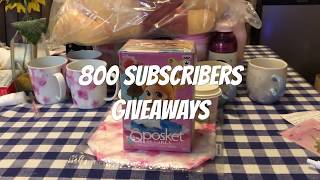 800 Subscriber Giveaway Details - Winner Drawn on June 12, 2019