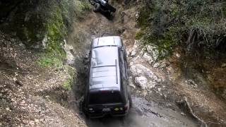 Chai's 4Runner going through Tank Trap.  Hollister Hills, CA