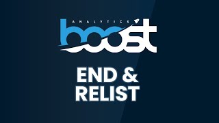 Boost Analytics - End & Relist