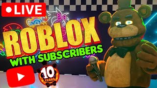 PLAYING ROBLOX WITH SUBSCRIBERS LIVE!!!