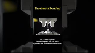 Various sheet metal bending processes.