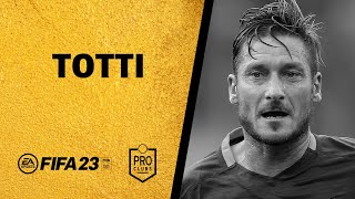 ⚽ FIFA 23 | Cómo hacer a TOTTI en CLUBES PRO ✅