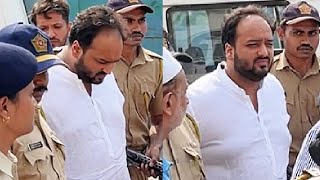 Zeeshan Siddique Arrives At Masjid For Prayer Meet Of Baba Siddique