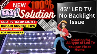 Fixing a 43'' LED TV | No Backlight Issue - Step-by-Step Repair Guide 🔧| Digital World @DigiTechByte