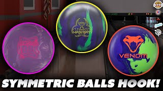 Symmetric Bowling Balls Hook! | Hazmat Solid vs Optimum Idol vs EJ Venom | Sport Shot! |