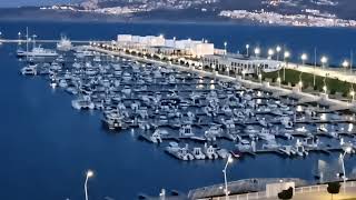 مارينا طنجة وقت الغروب، Sunset Tangier Marina in Morocco