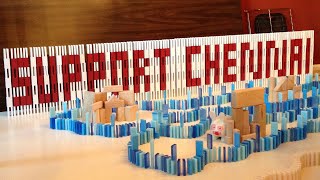 A Tribute To Chennai in 4,000 Dominoes