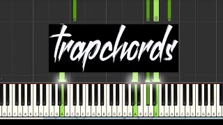 Trap Chords and Melody # 5 [Synthesia] (Piano tutorial)