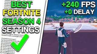 BEST Settings in Fortnite Chapter 4 SEASON 4! 🔧 (FPS Boost + Low Delay)