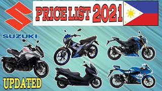 Suzuki Motorcycle Price List in Philippines 2021