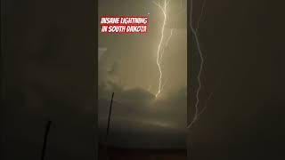 Insane #lightning captured in #southdakota #weather #stormchaser #stormchasing