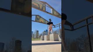 Hardest Handstand Shape To Hold | Houston Texas Calisthenics Training | Buffalo Bayou Park #shorts