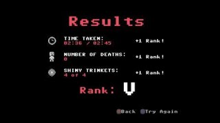 VVVVVV: The Laboratory Time Trial - V Rank