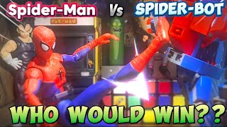 Spider-man Vs Spider-bot! 90 seconds of extreme battle | Stop-motion lego movie | Who will win? 🕸️