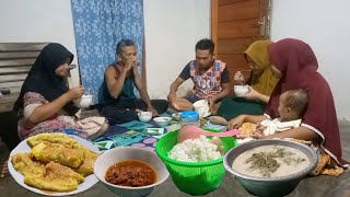 Aktivitas Hidup Di Desa, Memasak Sayur Daun Singkong Sambal Terasi Telur Dadar, Buka puasa Bersama