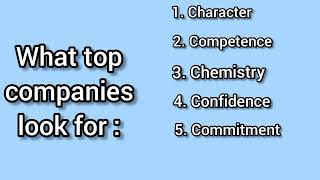 what do top companies look for in employee