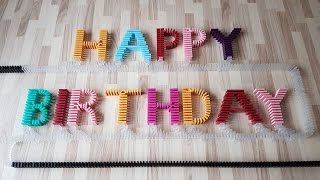 Happy 50th Birthday! (16,000 Dominoes)