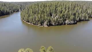 Get outdoors with Donald and Dora Mavic air flyover of Lake Knoll Payson Arizona