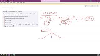 Test Statistic and P-value 1-prop z test (2 tailed)